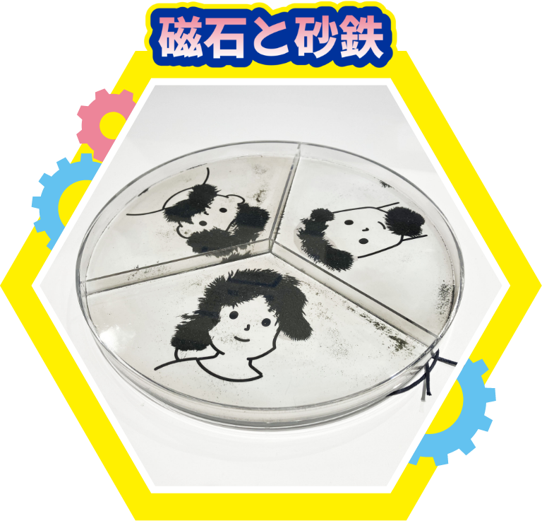 磁石と砂鉄